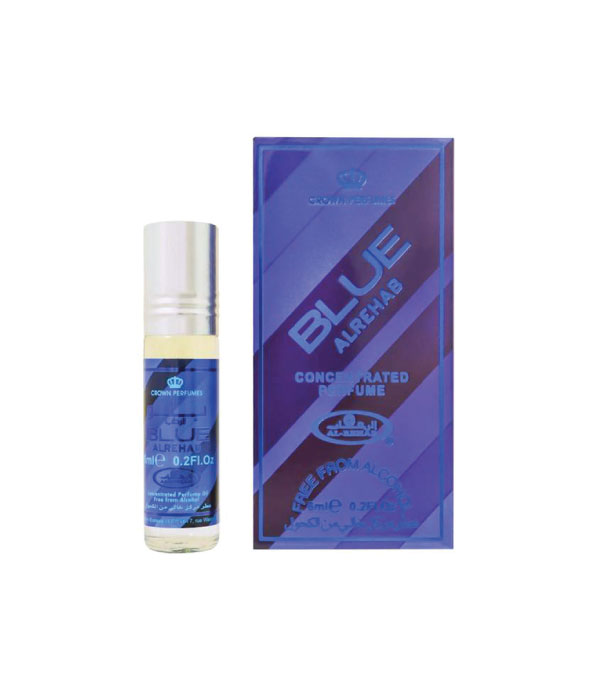Pack of 6 - Blue  6ml Perfume Oil by Al Rehab