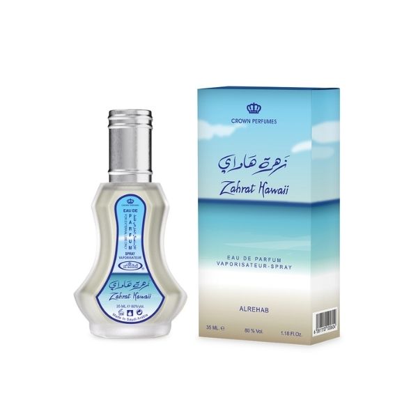 Zahrat Hawaii 35ml Perfume Sprays Pack of 12 by Al-Rehab