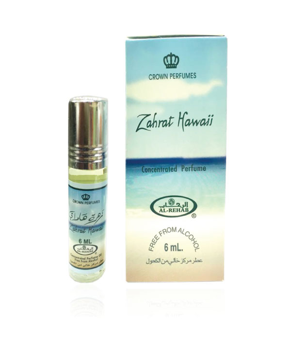 Pack of 6 - Zahrat Hawaii  6ml Perfume Oil by Al Rehab